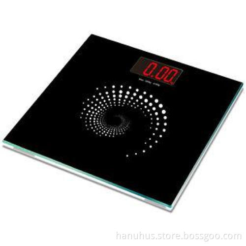 black electric bathroom scales / body Weighing Balance squa